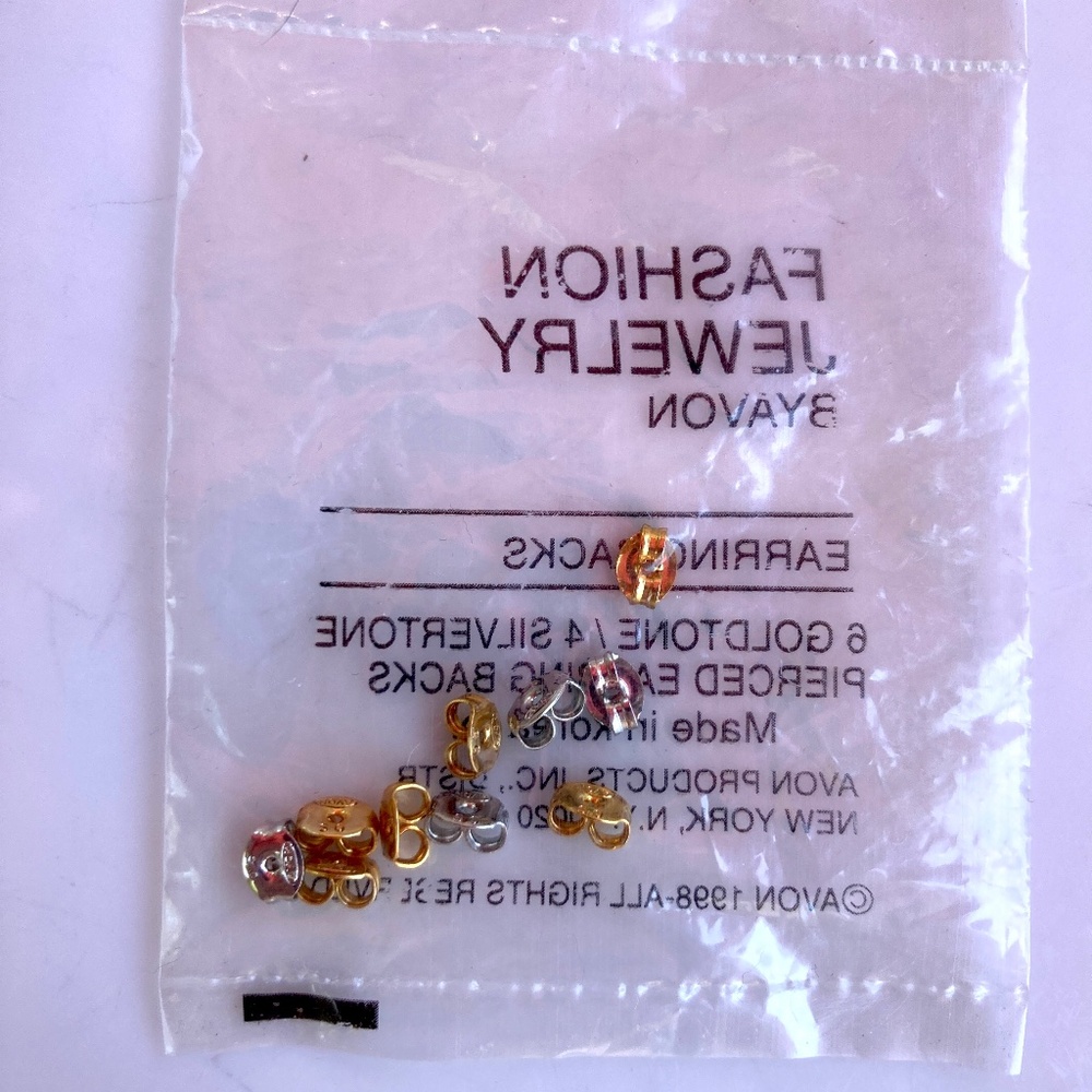 New Avon Earring Backs Goldtone and Silvertone - Picture 4 of 4